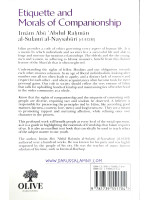 Etiquette and Morals of Companionship